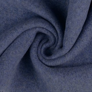 Baumwoll Organic Fleece, blau meliert, 133269.4028, 320g/m²