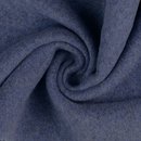 Baumwoll Organic Fleece, blau meliert, 133269.4028, 320g/m&sup2;