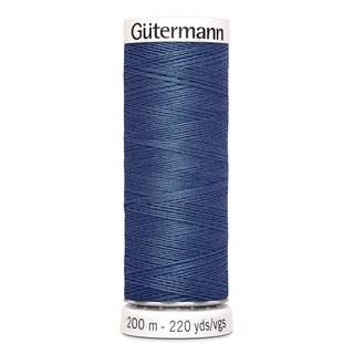 Allesnäher, jeansblau, 68, Nähfaden von Gütermann, Polyester, 200m