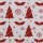 BW-Webware mit Tannenbäumen und Sternen, weiß/rot, Joel, Weihnachten, 424011, 130g/m²