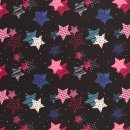 Softshell mit Sternen, pink, Fiete, 512934, RESTST&Uuml;CK 1m
