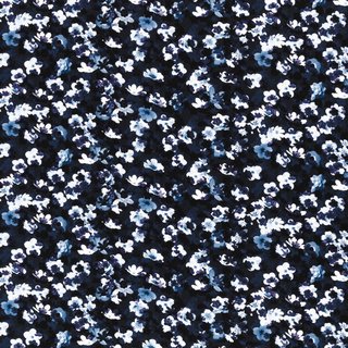 Nature Morte, ungerauhter Sweat mit Blumen, blau, 500597,...
