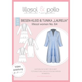 Papierschnittmuster lillesol women No.64 Biesen-Kleid &...