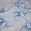 bedruckte Viskosewebware mit Blumen blau, 60061101, 110g/m&sup2;