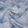 bedruckte Viskosewebware mit Blumen blau, 60061101, 110g/m²