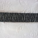 Gurtband in Flecht/Strickoptik, 4cm, anthrazit/schwarz