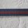 Gurtband mit Streifen, blau/rot/grau, 3cm