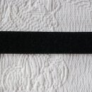 Klettband schwarz, 2 cm breit, Flauschseite 120100280651