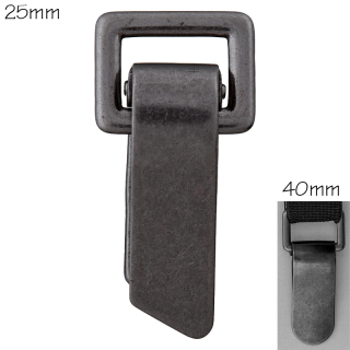 Metall-Clip, 25mm, schwarz, 5004830250088