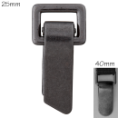 Metall-Clip, 25mm, schwarz, 5004830250088