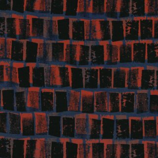 Windows by Thorsten Berger, blau, Viskosewebware, 100744, RESTSTÜCK 1,5m