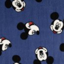Mickey Mouse Fleece, blau, 206297.0001, 230g/m²