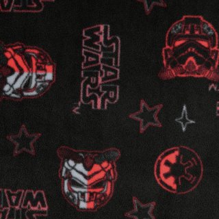Star Wars Fleece, schwarz/rot, 206296.0001, 230g/m²