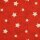 Halb Panama - Druck mit Sternen, rot, Weihnachten, 205459.0005, 200g/m²