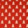 Halb Panama - Druck mit Tannenbäumen, rot, Weihnachten, 205458.0004, 200g/m²