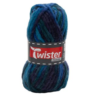 Filzwolle Twister Color, blau/petrol, Fb. 154, 50g, 50m...