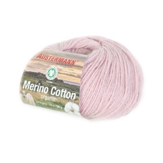 GOTS Merino Cotton Organic, Austermann, rosa, Fb.05, 50g, ca. 230m Lauflänge