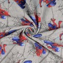Spider Man - gerauhter Sweat graumelange, Lizensstoff, 207578.0001 RESTST&Uuml;CK 40cm
