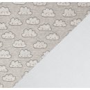 Alpenfleece mit Wolken, grau, Nils, 601183, 320g/m²