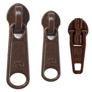 Schieber für Endlosreißverschluss braun, 3mm, 4512 32 22