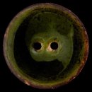 Kokosknopf, 2-Loch, 23mm, grün, 48611023002801