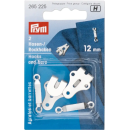 Hosen oder Rockhaken und Stege, 12mm, silberfarbig, 265225