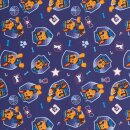 Paw Patrol dunkelblau, Jersey, Lizensstoff, 125597