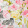 Hanne, Modal French - Terry mit Blumenmuster, natur/rosé, 652011, 240g/m²