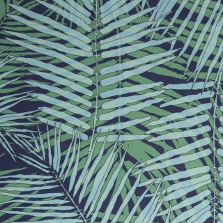 Palm Rush by Thorsten berger, BW-Popeline, blau/grün, 447744, 120g/m²
