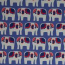 Gigantito by Bienvenido Colorido, Jersey mit Elefanten, blau, 288598, 200g/m&sup2;