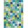 Happy Patchwork Blanket by lycklig design, blau/grün, 200156, 130g/m2
