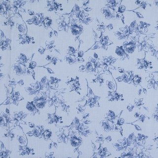 Cotton Vintage Druck, blau, 2087275029, 170g/m²