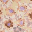 Viskose - Leinen mit Blumenmuster, natur/beige/flieder, 2087030005, 215g/m&sup2;