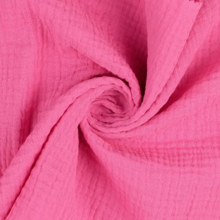 Double Gauze/Musselin uni pink 2000436018, 125g/m²