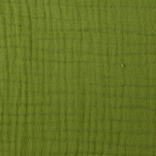 Double Gauze/Musselin uni grün, Jenke, 000604, 130g/m²