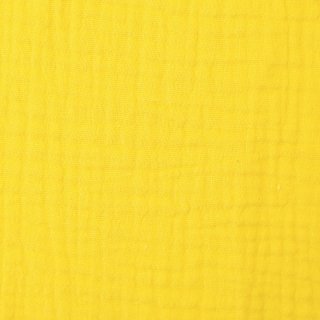 Double Gauze/Musselin uni gelb, Jenke, 000604, 130g/m²