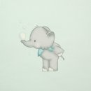 Little Elephant, Jersey Panel mit kleinem Elefant, Hilco,...