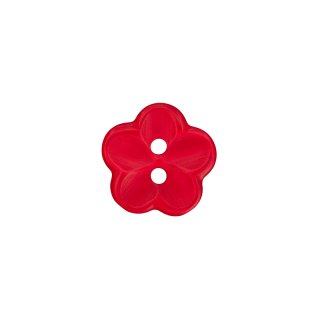 Knopf in Blütenform, rot, 18mm, 460130180044801