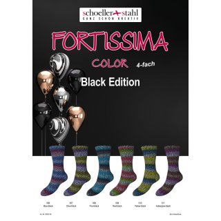 Fortissima Color, Sockenwolle, Black Edition, 93035,...
