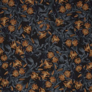Santa Teresita by Bienvenido Colorido, blau, Modal French - Terry, Reststück 95cm,226599, 265g/m²