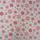 Scandi 23, Scandi Snowflake by Makower, rot, K1491/4, Weihnachtsstoff