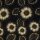 Murcia, Modalsweat ungerauht, Blumen schwarz, 157299, 265g/m²