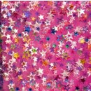Twinkle, Tüll mit Sternen, pink, 999936, 20g/m²