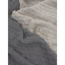 Baumwollstrick Jonas mit Wabenstrickmuster, grau, 1285, 615g/m²