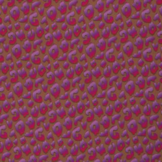 Shine Leo by Cherry Picking, Viskosewebware, braun/pink, 389712, 140g/m²