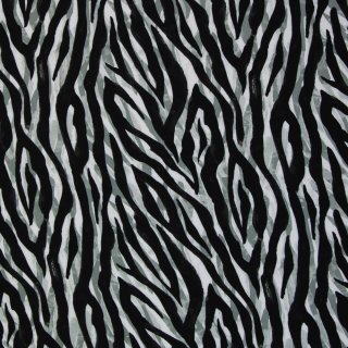 Viskosewebware, Zebra, schwarz, Mailand, 818299, 120g/m²