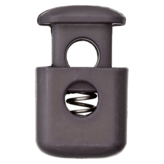 Kordelstopper, Durchhlass 9mm, dunkelgrau, 0500811  78