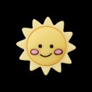Polyesterknopf Öse Sonne,  453674020003801