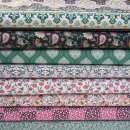 Poplin Kala, bedr. Baumwollwebware, kleine Blumen,...