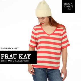 FRAU Kay • V-Shirt, PAPIERSCHNITT, Gr. XS-XXL, Studio Schnittreif